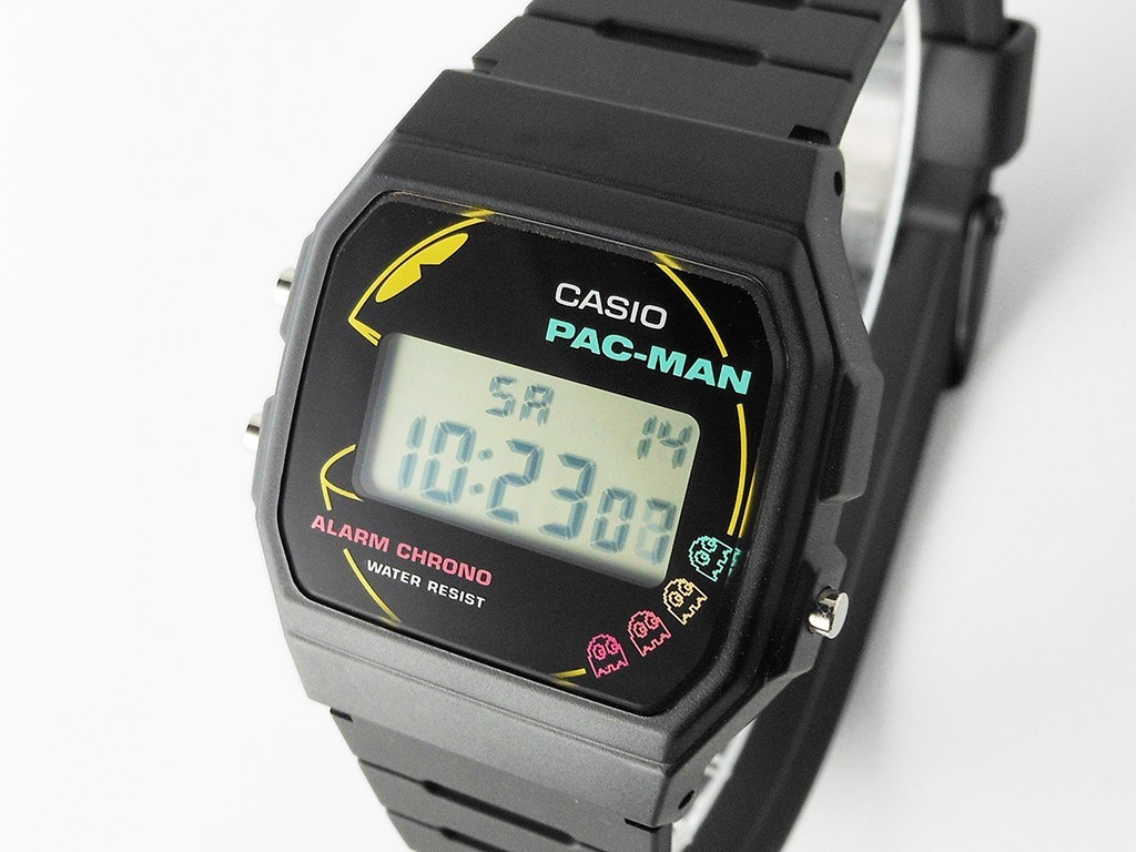 Brand New Casio PAC-MAN Collaboration F-91WPC-1AJR Men’s Black Watch From Japan