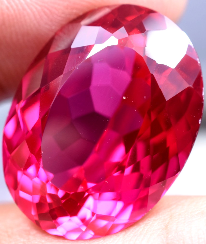 Extremely Rare & Natural 46.35 Ct SUNRISE RUBY GGL Certified Loose Gemstone