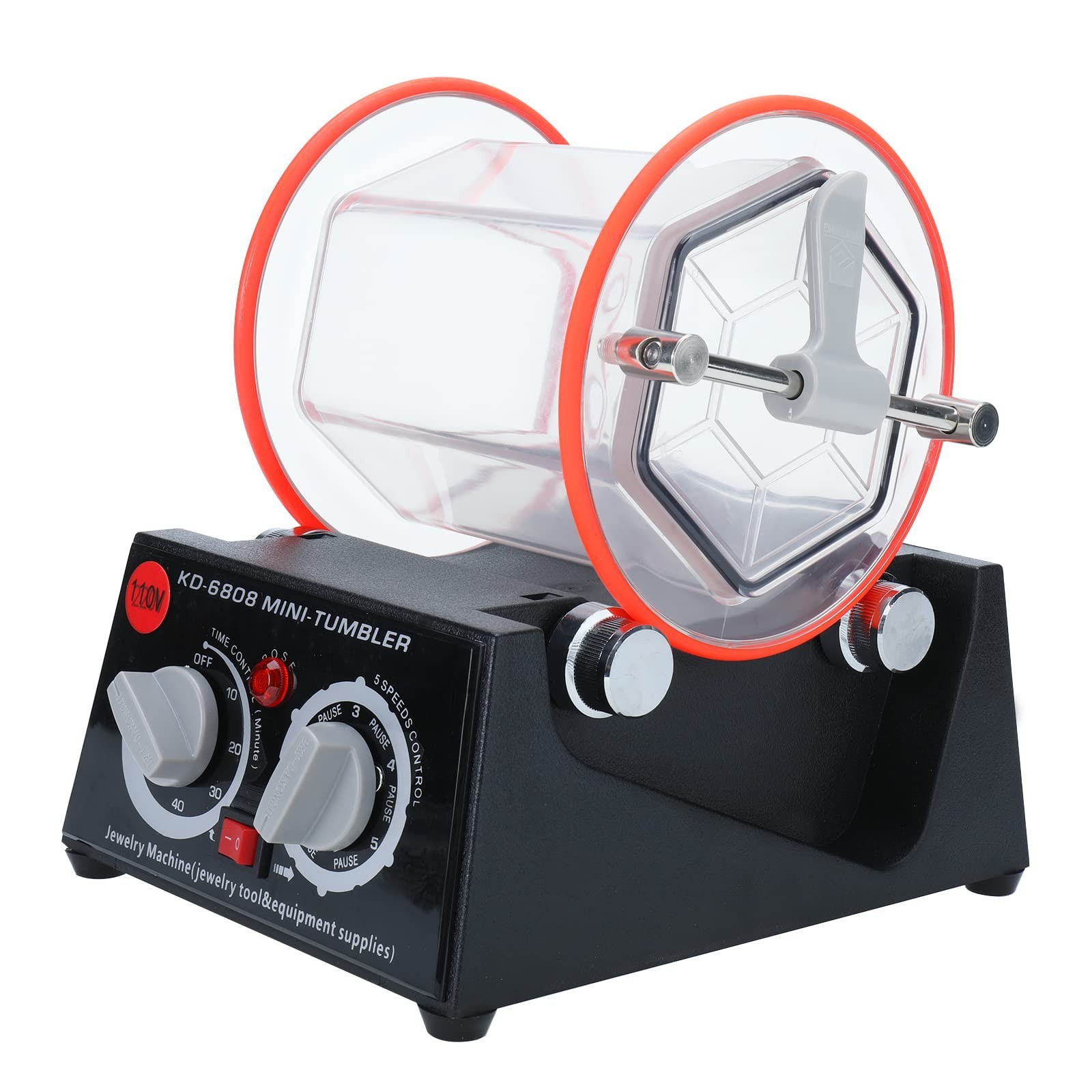 80W Jewelry Polisher Tumbler Machine – 3kg Capacity for Polishing & Cleaning