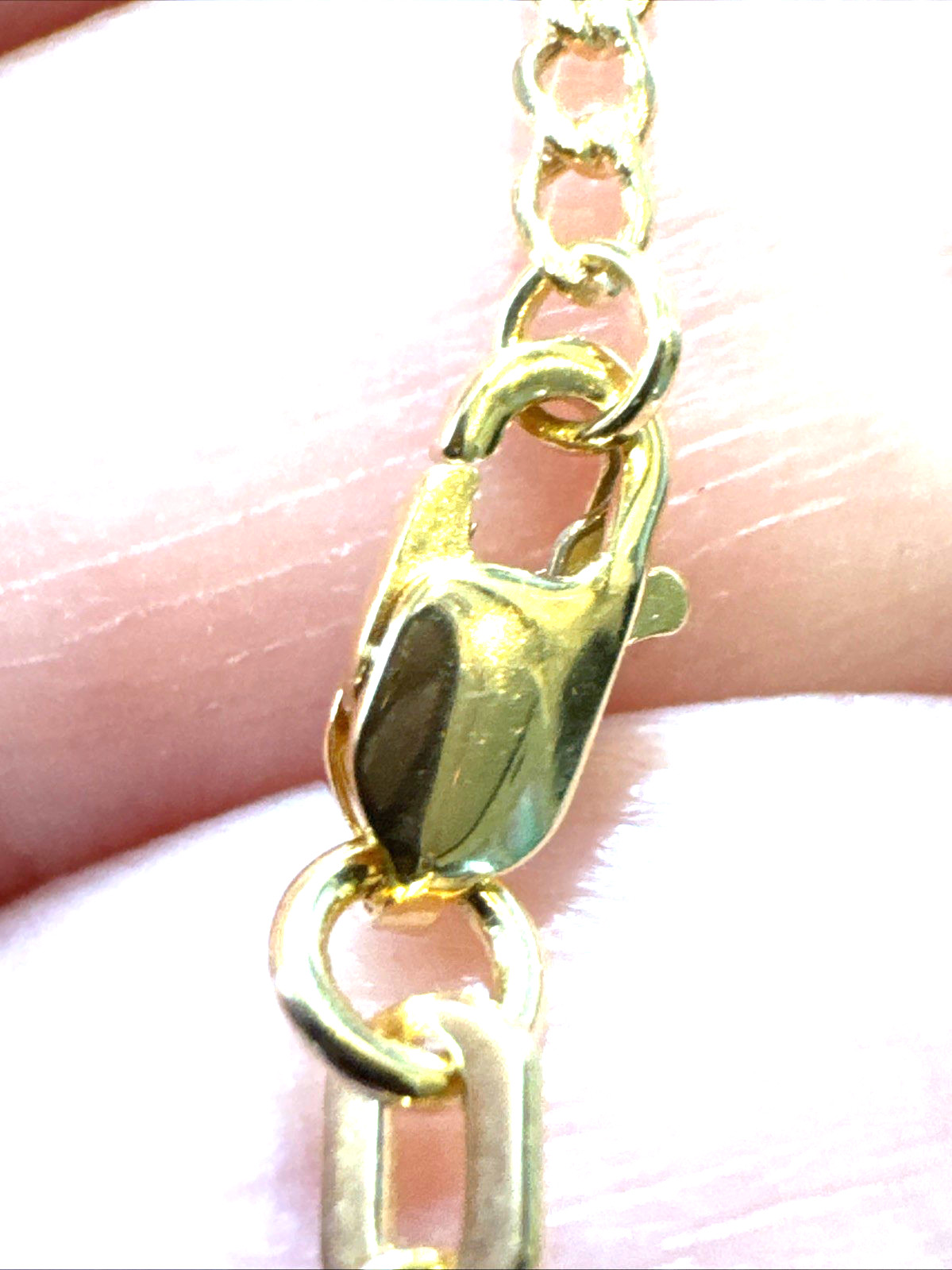 NEW 10K Yellow Gold Cuban Link Bracelet 7” 2.1mm Dainty Unisex Lobster Clasp