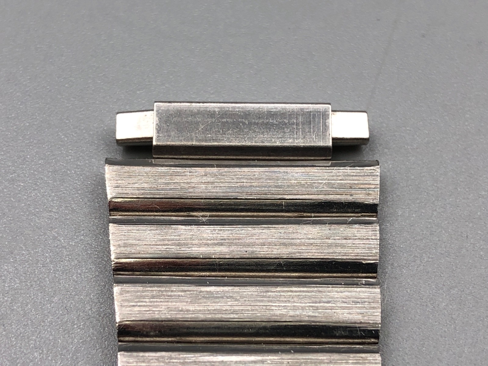 VINTAGE NOS 60s 70s STAINLESS STEEL WATCH CHRONOGRAPH BRACELET 16-22mm