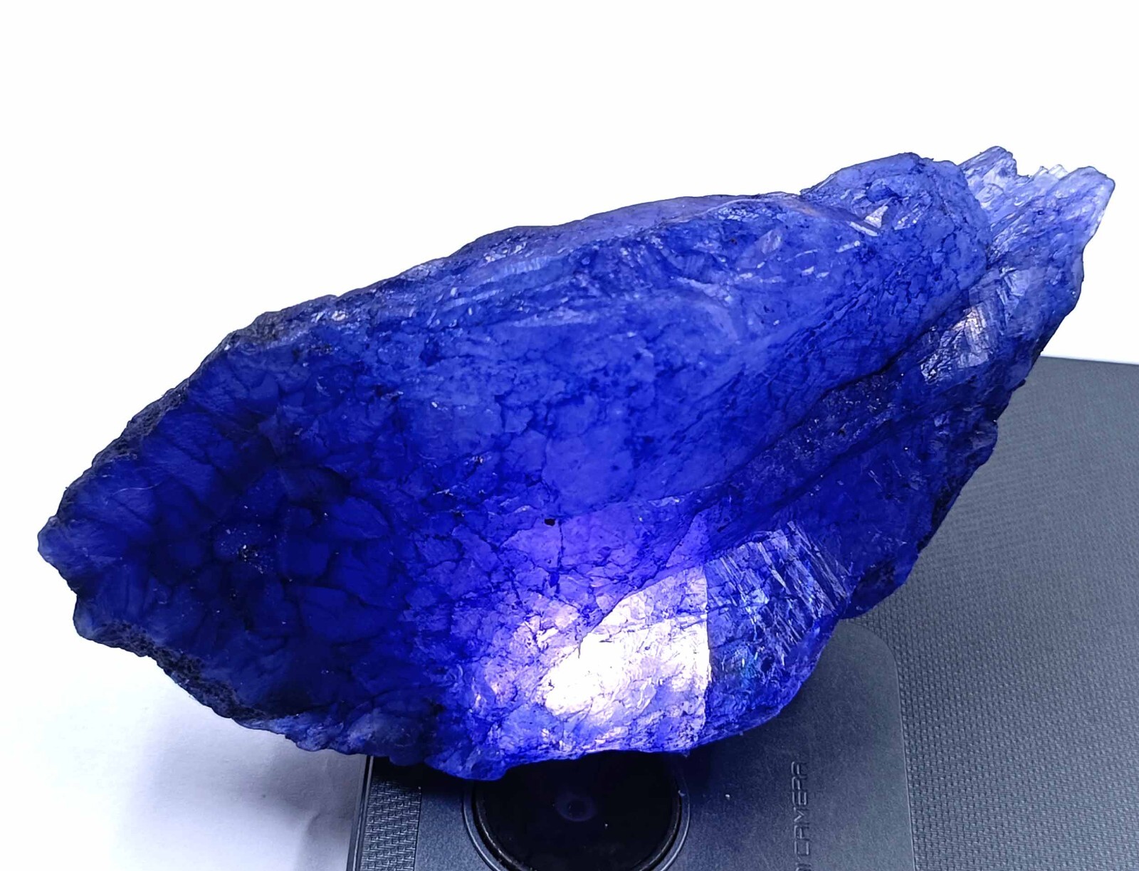 DYED 570 CARAT EGL CERTIFIED TRANSLUCENT ROUGH NATURAL BLUE SAPPHIRE GEMSTONE