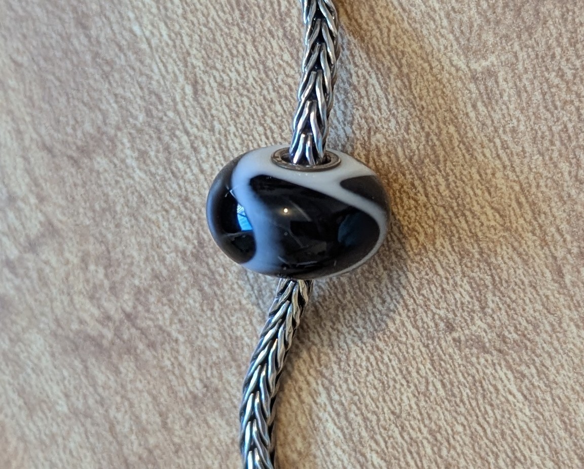 Authentic TrollBeads Retired Black Armadillo