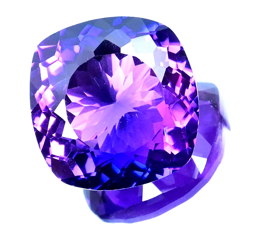 18.85 Ct Natural Boysenberry Sapphire Cushion Certified Flawless Loose Gemstone