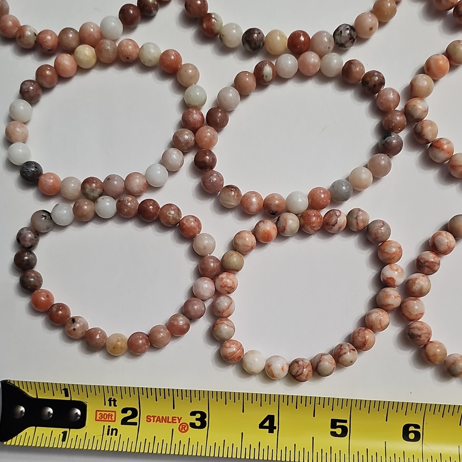 Beaded Stone Stretch Bracelets Multicolor Wholesale Lot Approx 7 in