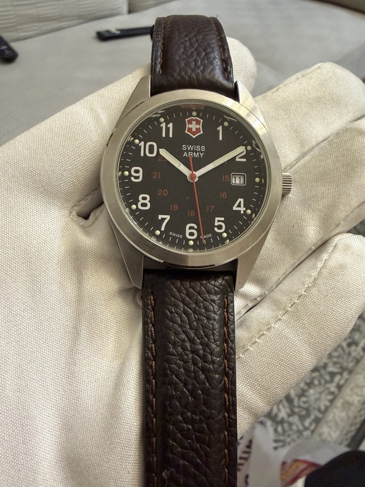 Victorinox Swiss Army Garrison Mil Men’s Watch 241083 – 40mm Black Dial Quartz￼