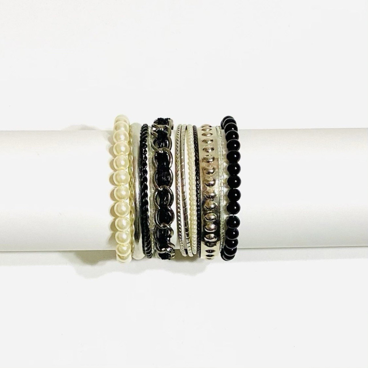 BERSHKA 12-piece mixed bracelet set