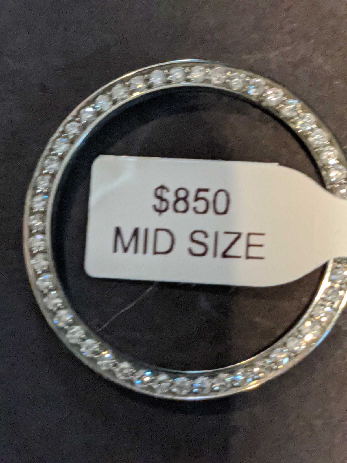 CUSTOM STAINLESS STEEL .90 Ct DIAMOND BEZEL FOR 31 MM MID SIZE ROLEX