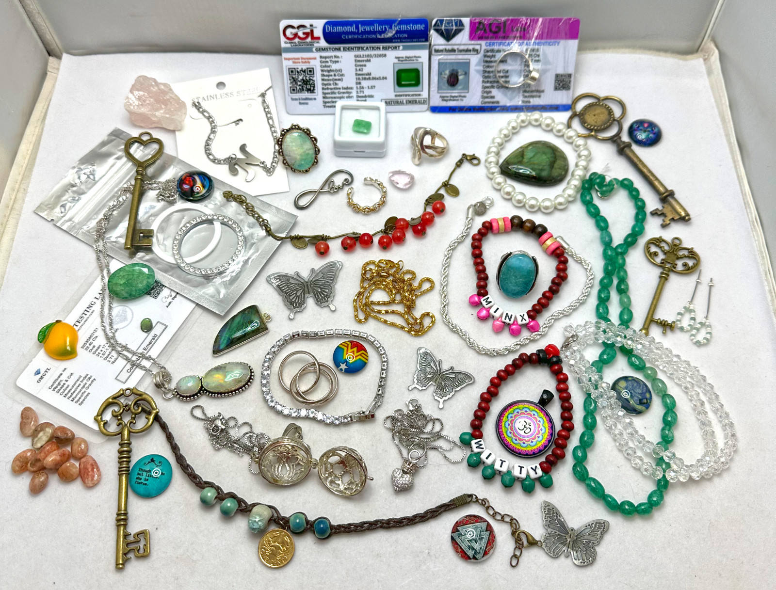 No Mystery! 50+ Piece Jewelry Lot! “You Get Everything” *Re-Sale Value* LOT #7