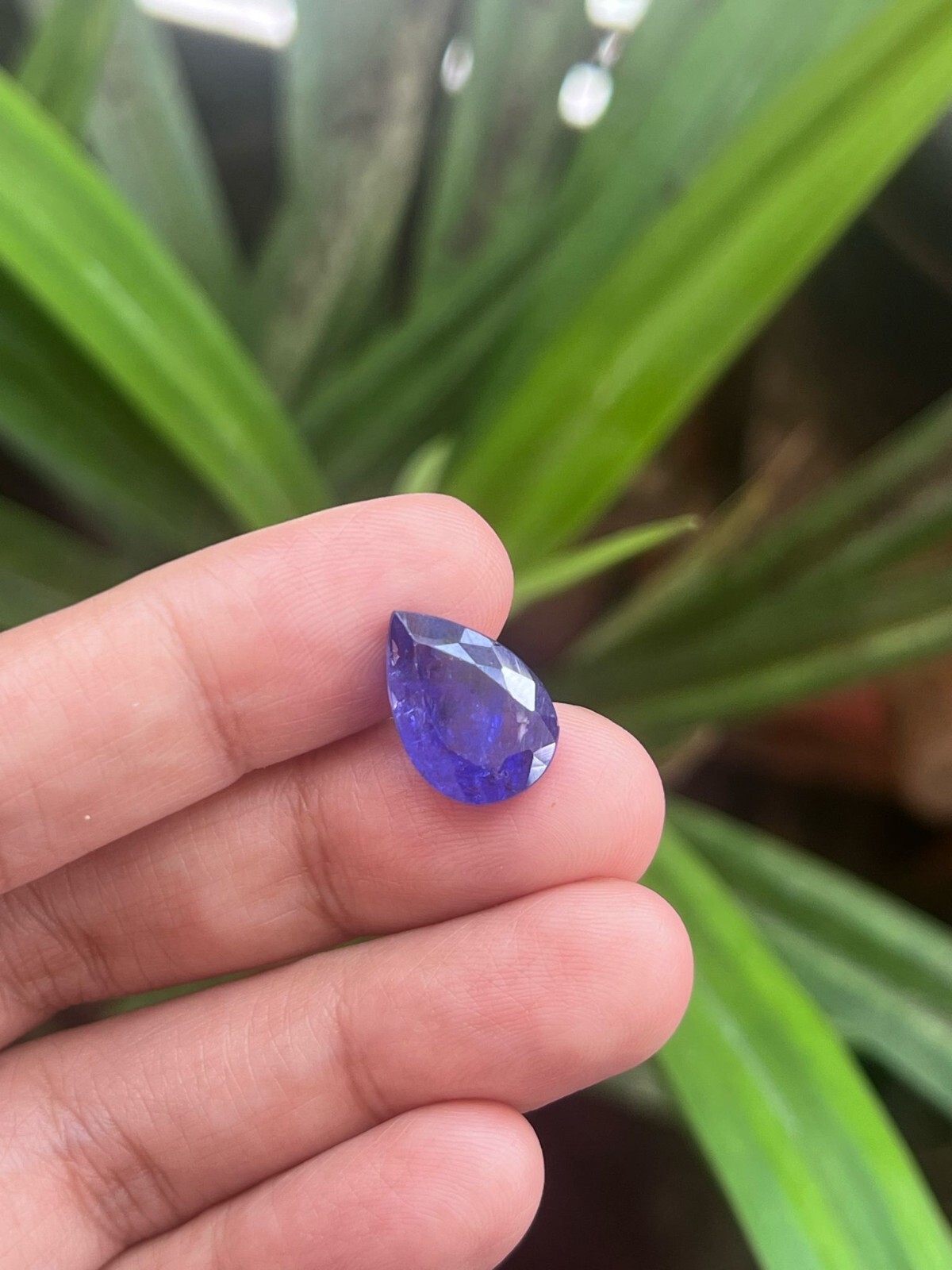 8.86 carat-NATURAL TANZANITE PURPLE BLUE PEAR CUT 15X10 MM LOOSE GEMSTONES