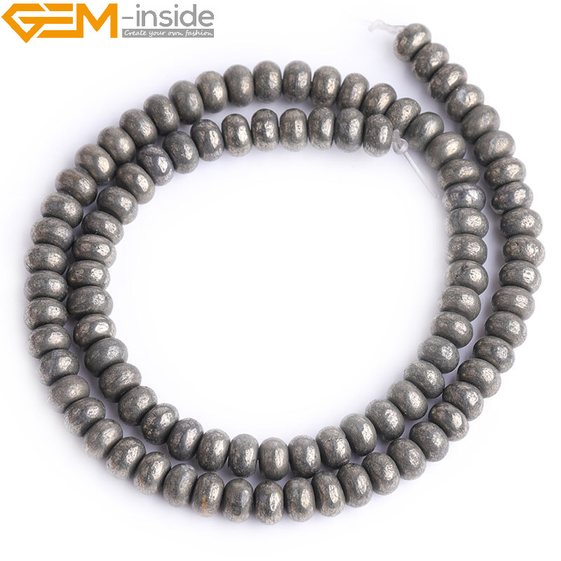 Natural Coin Freeform Pyrite Beads Gemstone Oval Beads For Jewelry Making 15″