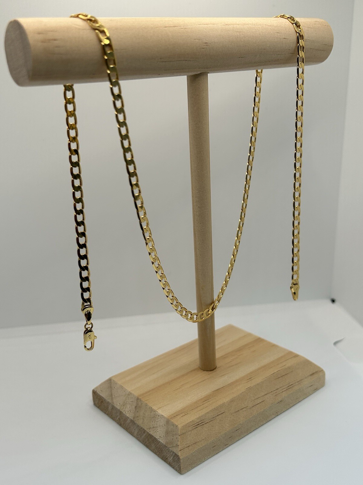 22” Cuban Link Chain | 55cm Long x 4mm Wide | 18ct Gold XP Stamped
