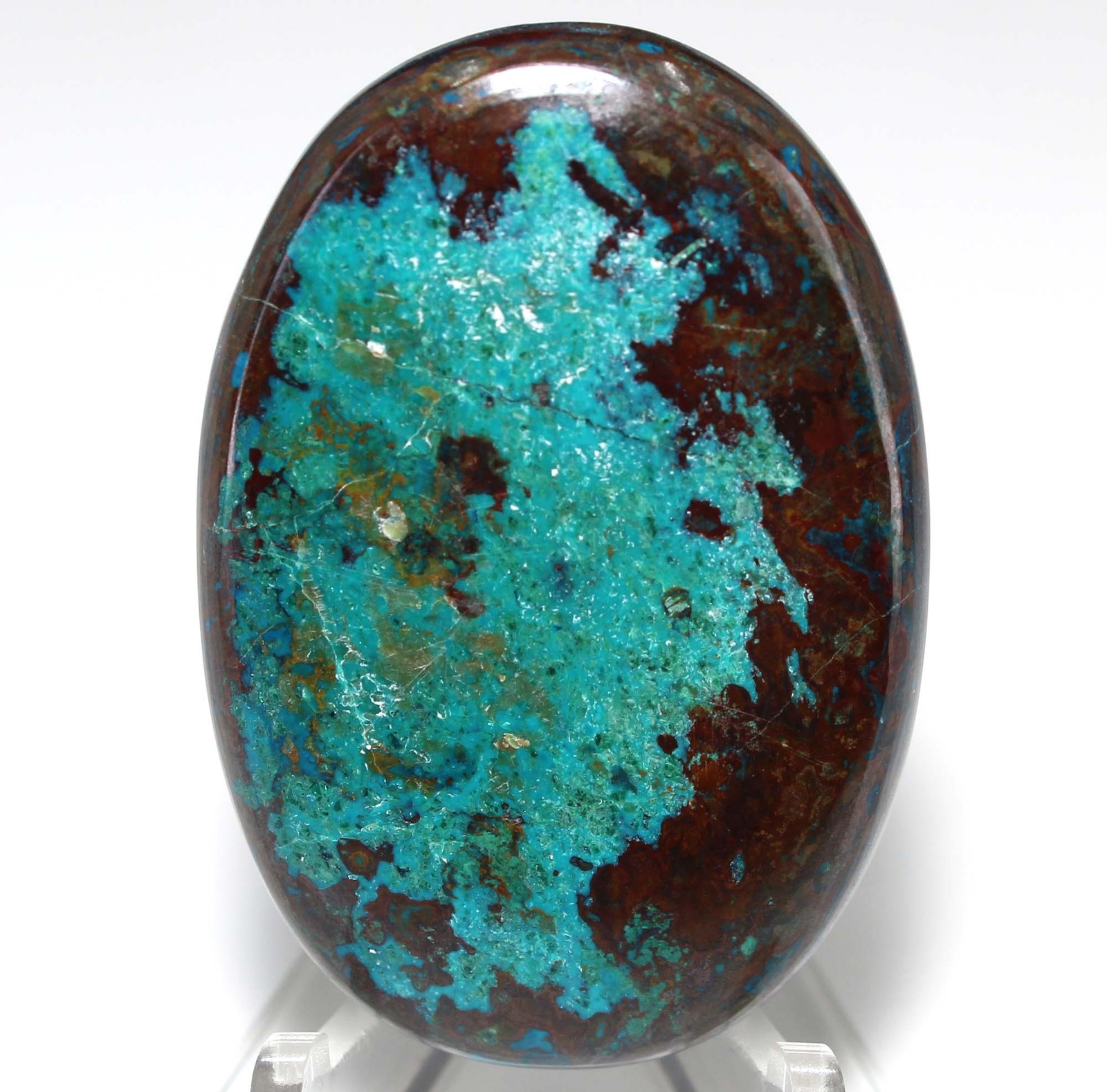97.70 Ct High Grade Shattuckite Oval Cabochon Loose Gemstone 43x29x6 mm
