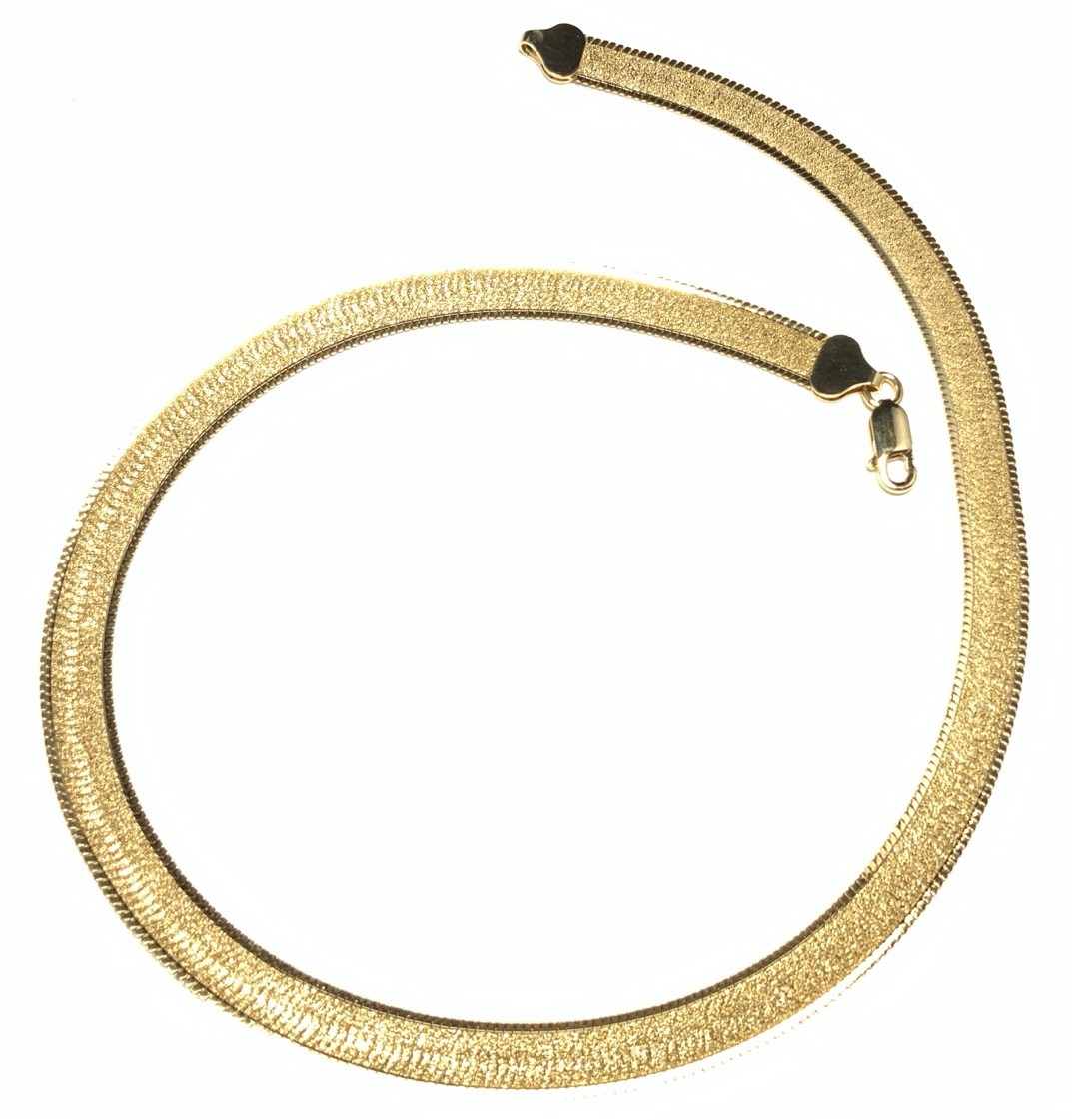 Itaor Vermeil Gold over Sterling 925 Herringbone Necklace 18.75-inches LY11