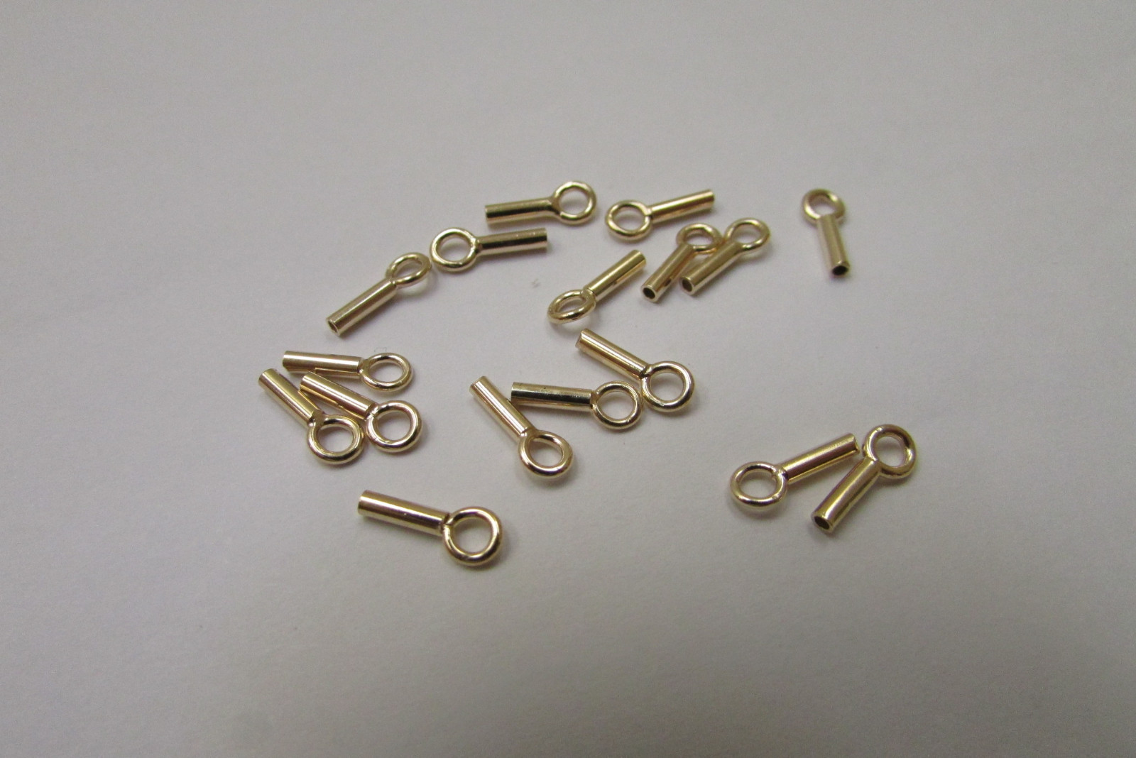 Wholesale Lot Crimp Ends Gold Plate over 925 Sterling Silver EndCaps all Jewelry