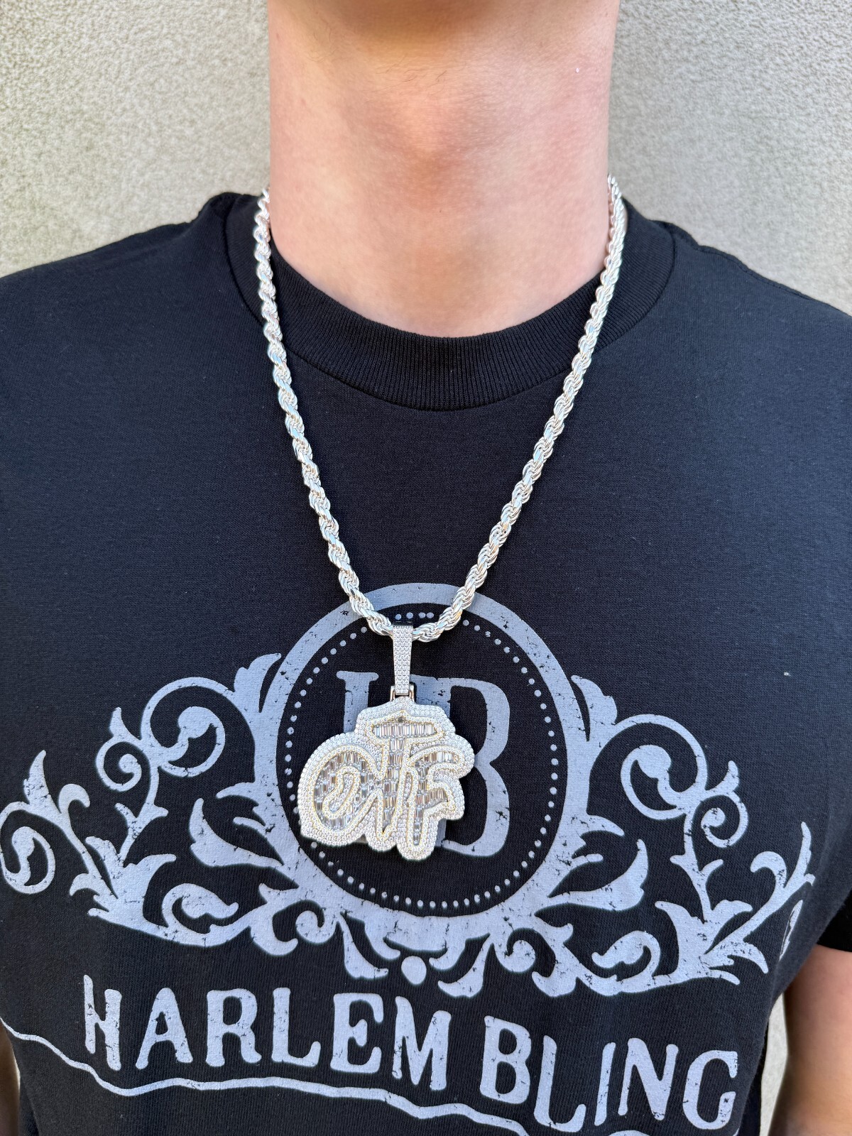 MOISSANITE 925 Silver / Gold Only The Family OTF Iced Hip Hop Necklace Pendant
