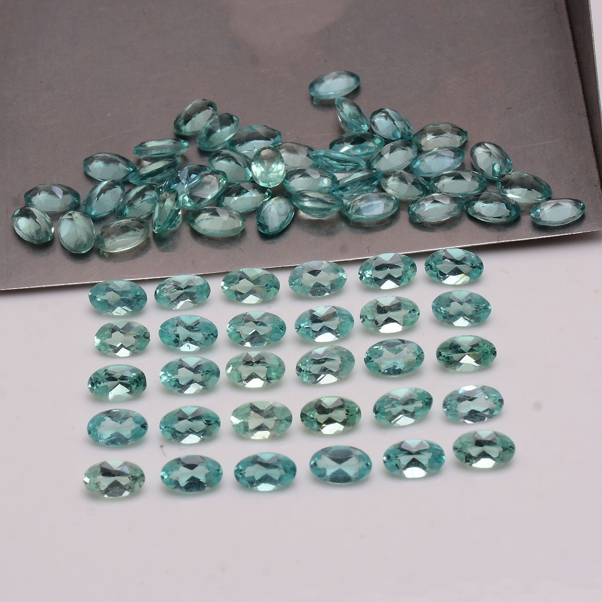 35 Pcs Natural Apatite Neon Green 5mmx3mm Oval Cut Untreated Stunning Gemstones