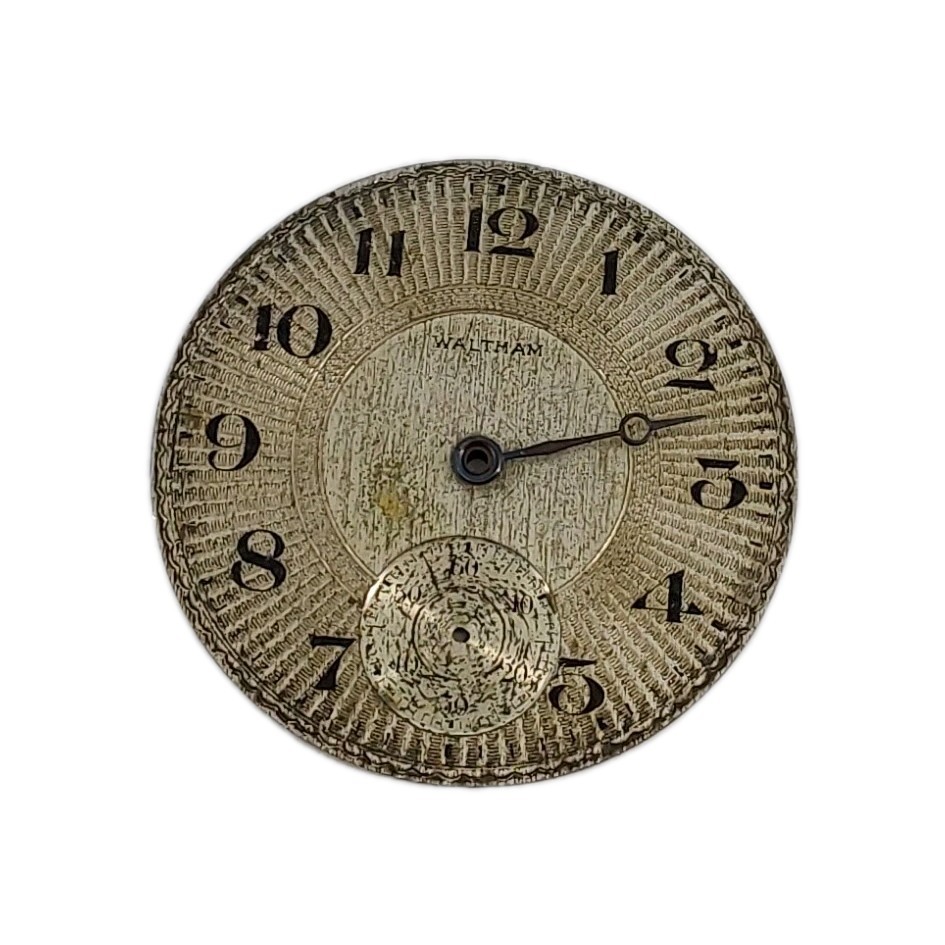 Waltham 42.1mm 16s Double Sunk Metal Pocket Watch Dial Only 1640
