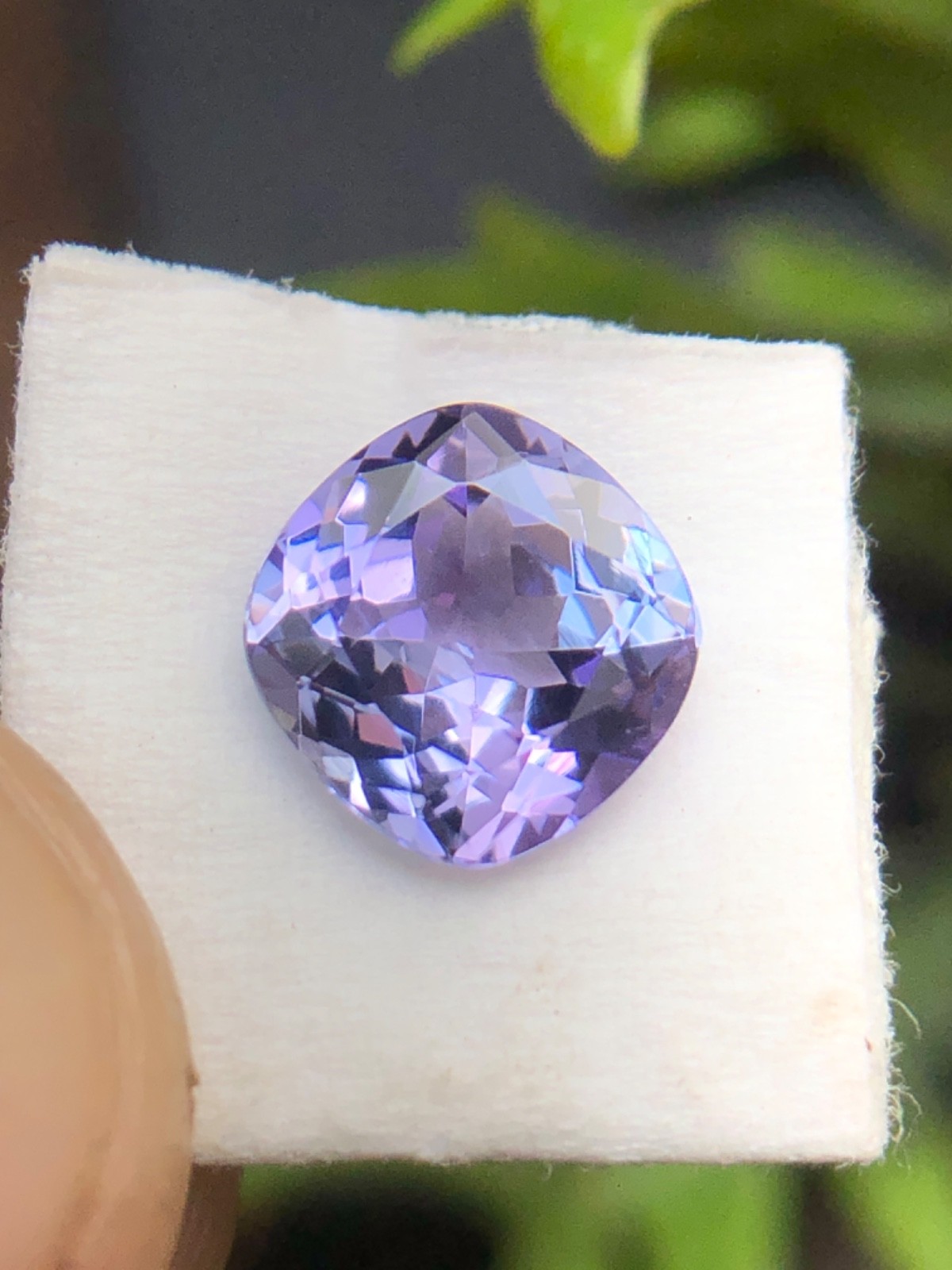 Natural Blue Purple Zoisite Tanzanite Cushion Cut Loose Gemstone For Jewelry