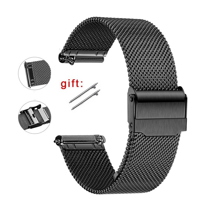 Premium Milanese Mesh Watch Band Strap Stainless Steel Braided Bracelet 12-24mm