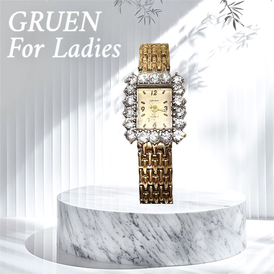 Gruen Analog Quartz Women Ladies Antique Watch Vintage 706429447