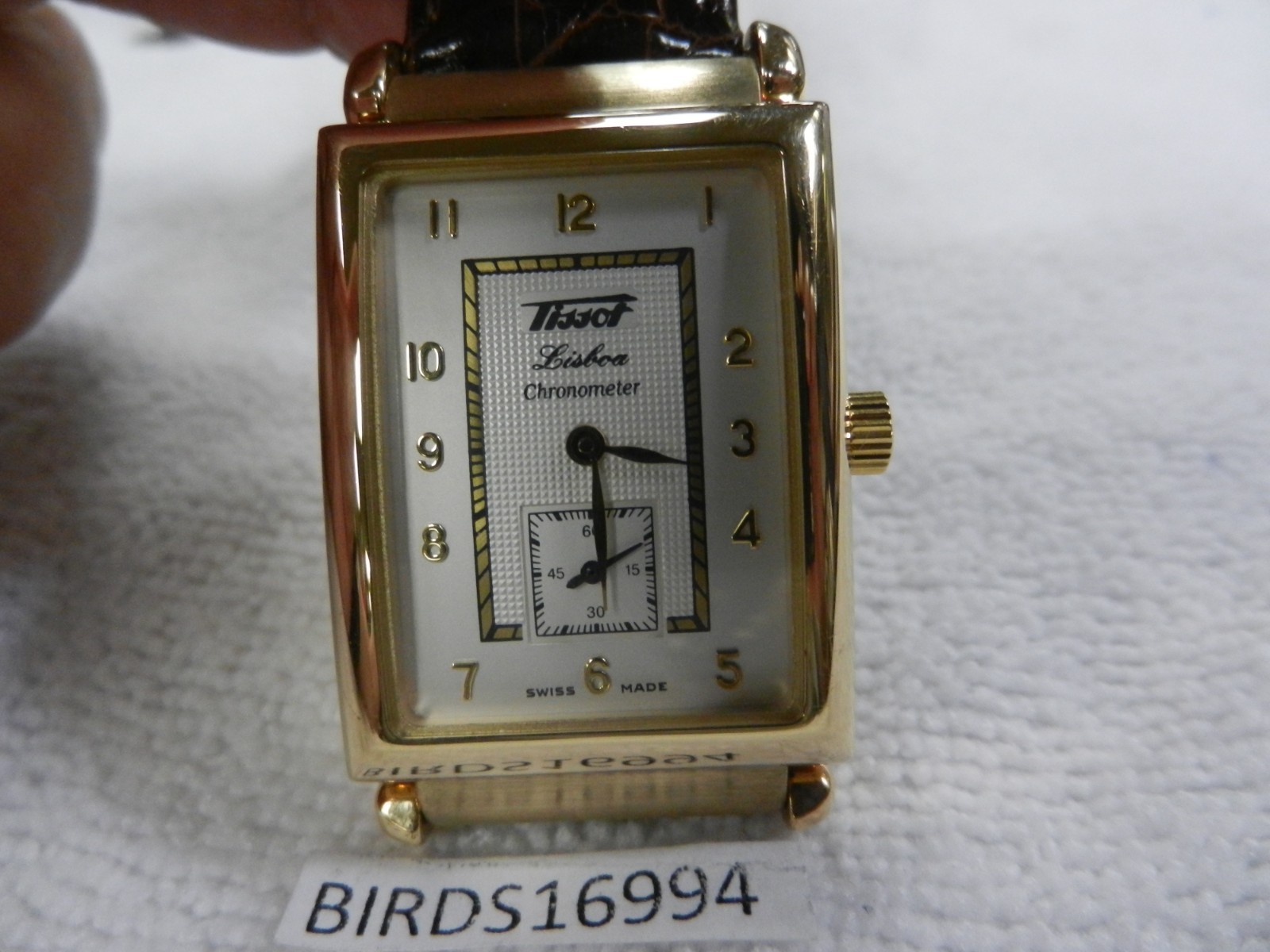 LIMITED EDITION MENS TISSOT 18K GOLD LISBOA CHRONOMETER MENS WATCH H 694.333