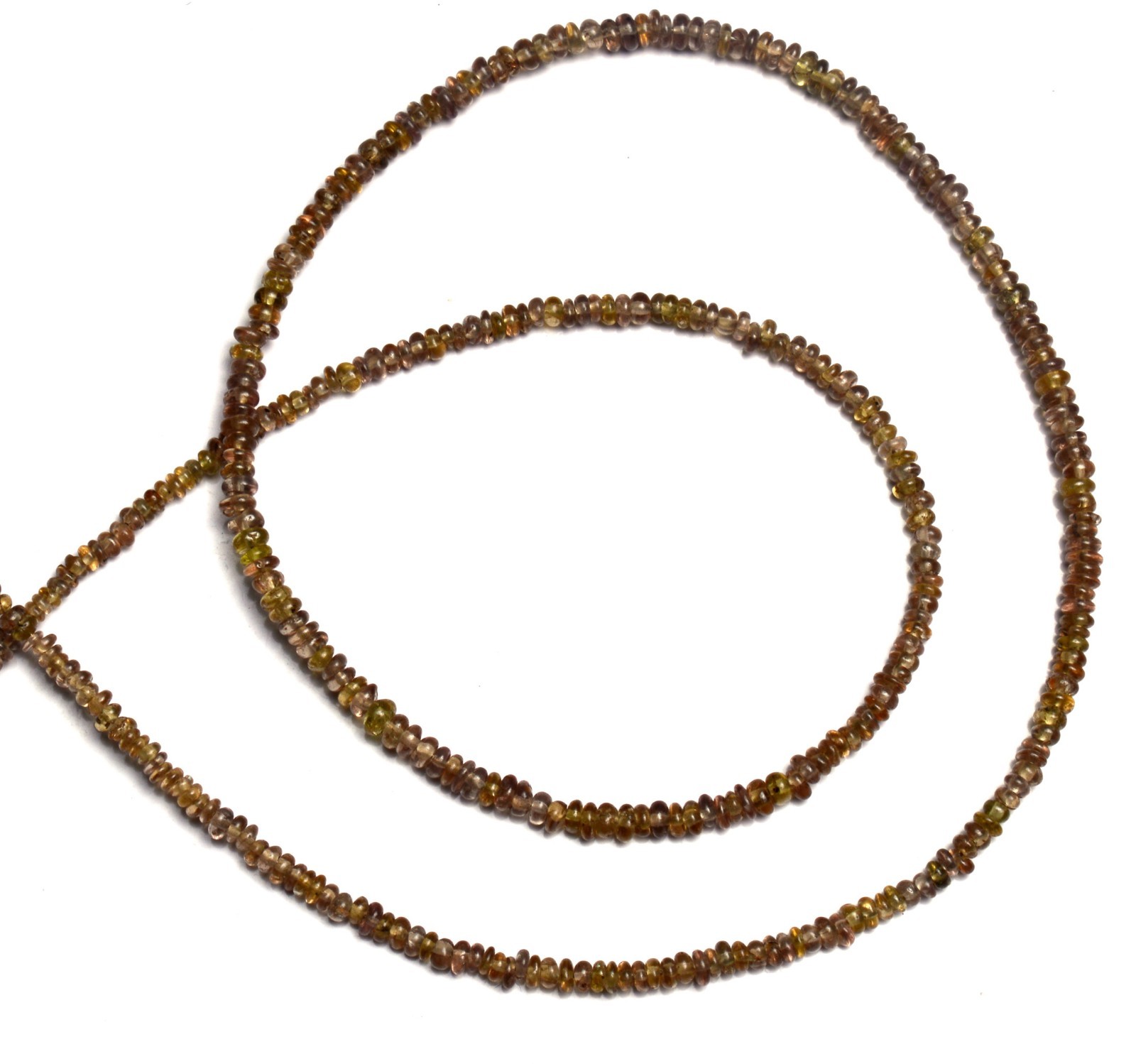 Natural Gem Color Change Garnet Smooth 3MM Approx Rondelle Beads Necklace 18 Inc