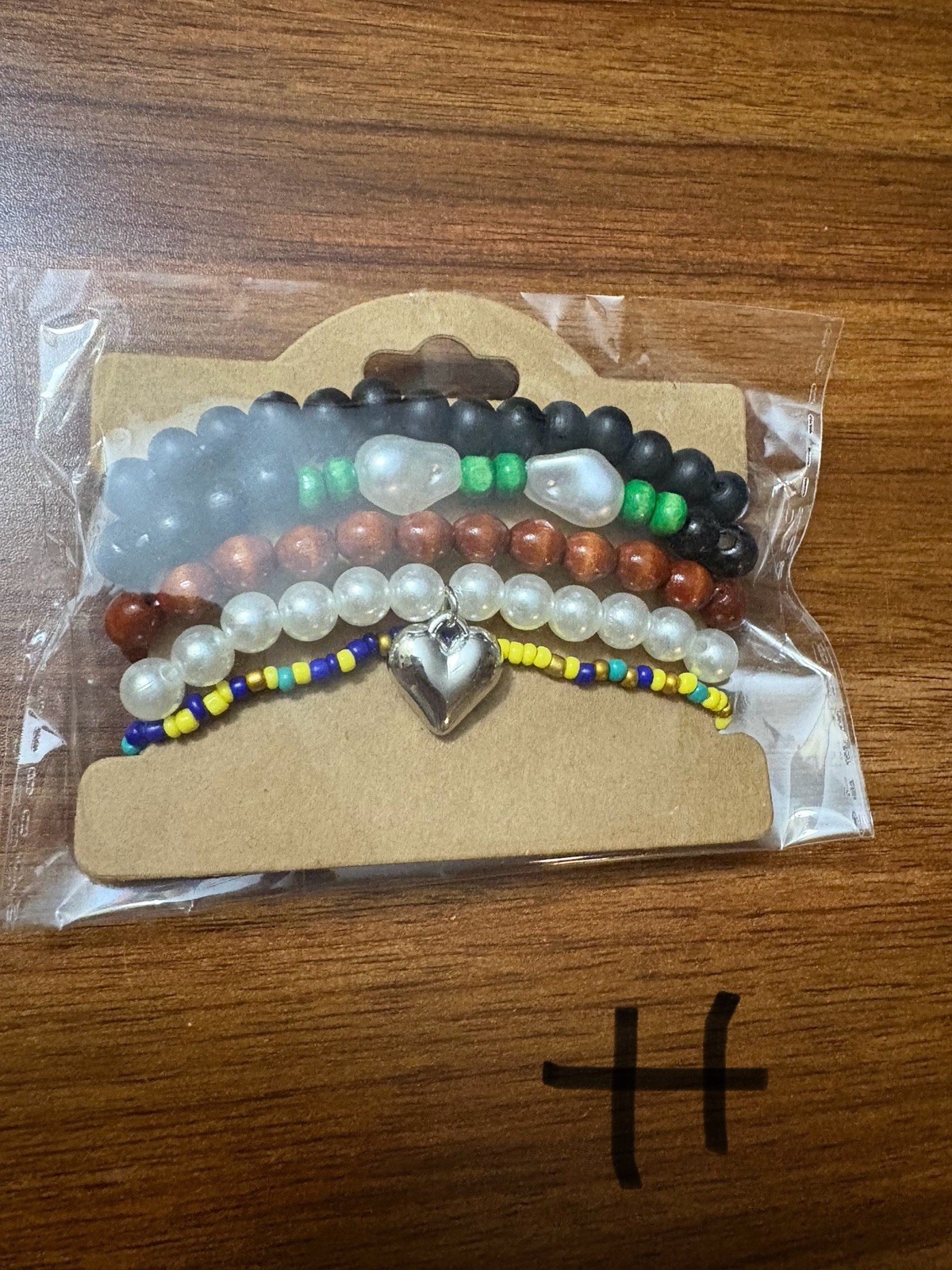 New Bracelet Sets Beaded Multi Color Charms Various Designs Hearts Turquoise