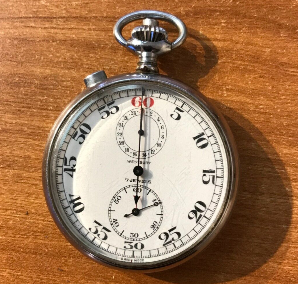 Pocket Watch Westbury 7 Jewels Chronograph