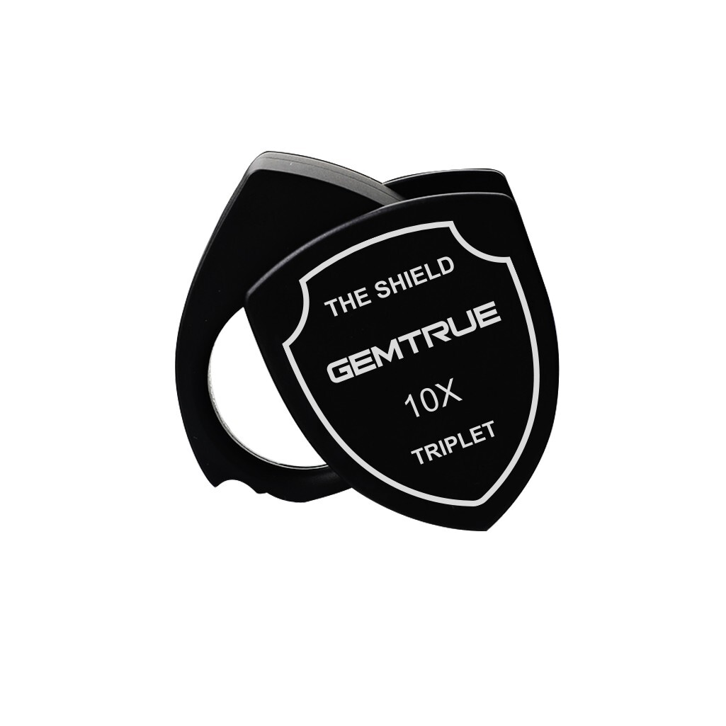 GemTrue Shield Loupe 10x Triplet Diamond Inspecting Magnifier Jewelers Tools