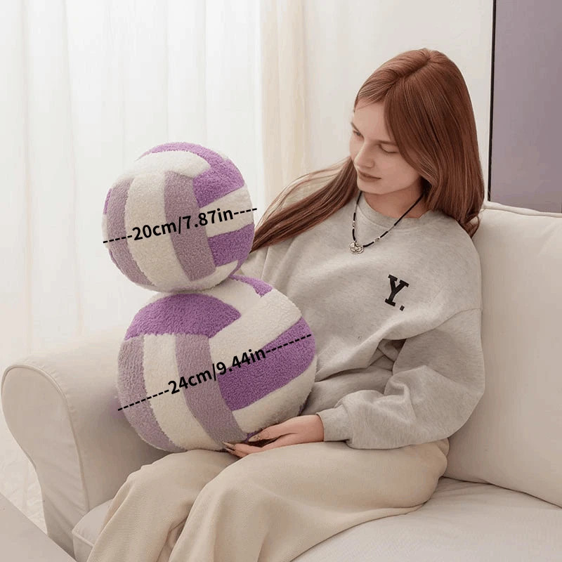 Volleyball Sports Pillow Fluffy Soft Throw Pillow Toy Durable Sport Basketball~