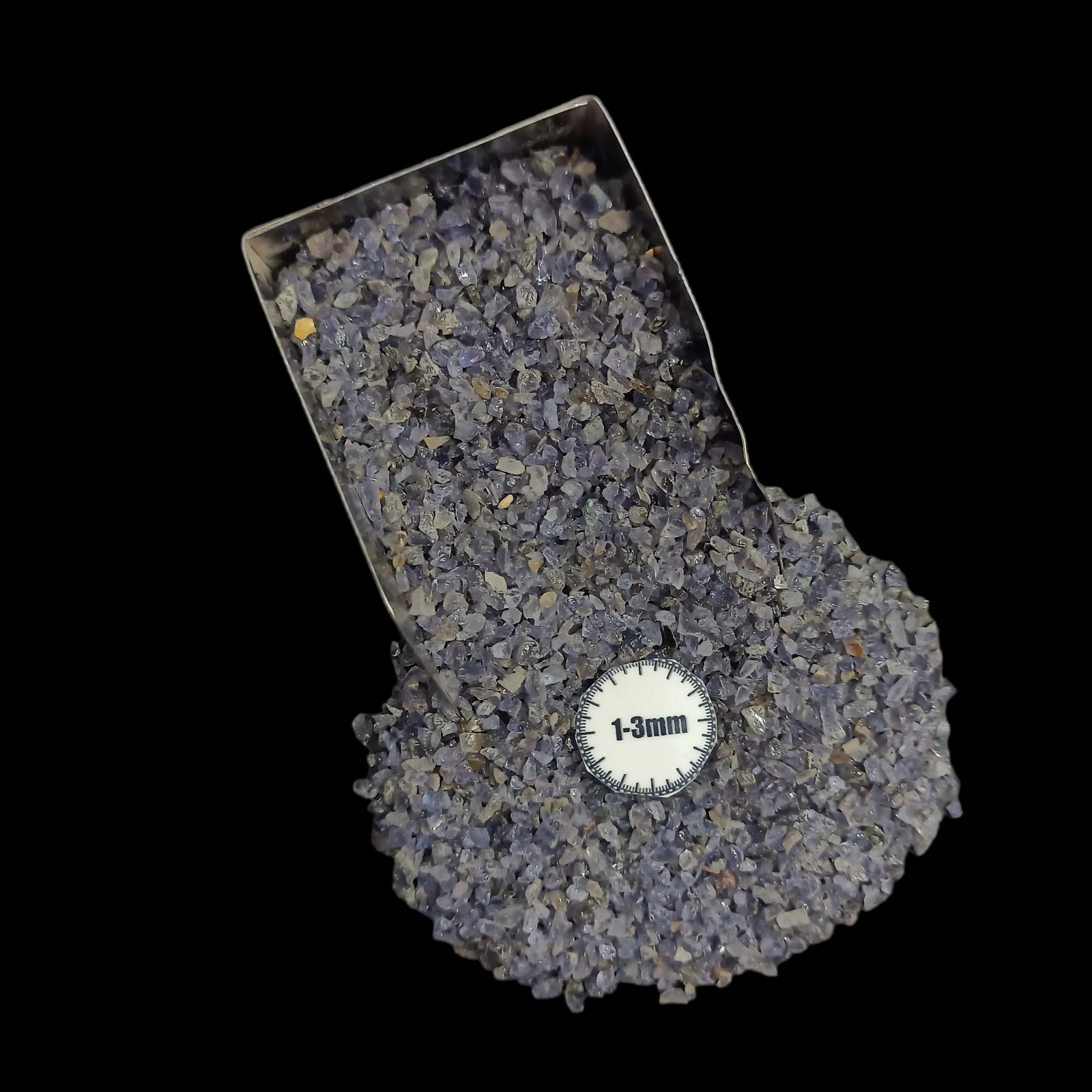 Iolite 1-3mm Gemstone Granules for Craft Bottles Inlay
