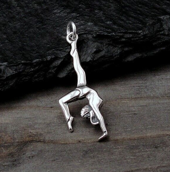 925 Sterling Silver Gymnast Charm – Gymnastics Charm – Balance Beam Charm