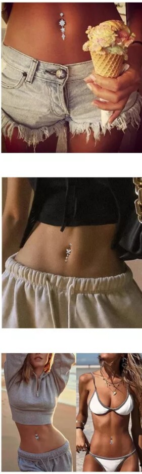 Wholesale Lot Dangle Belly Rings Fancy-Classy Dangle Body Jewelry Piercings