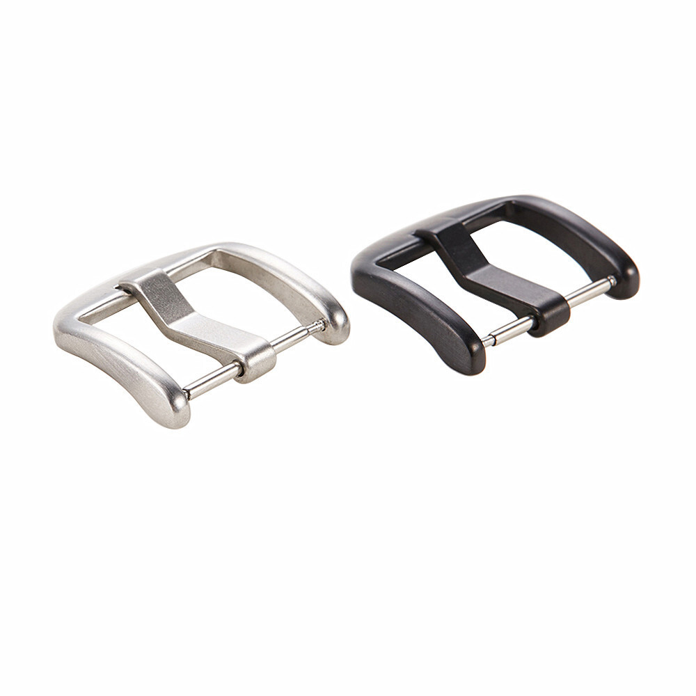 Watch Strap Band Silver Black Stainless Steel Watch Buckle 16mm 18mm 20mm 22mm
