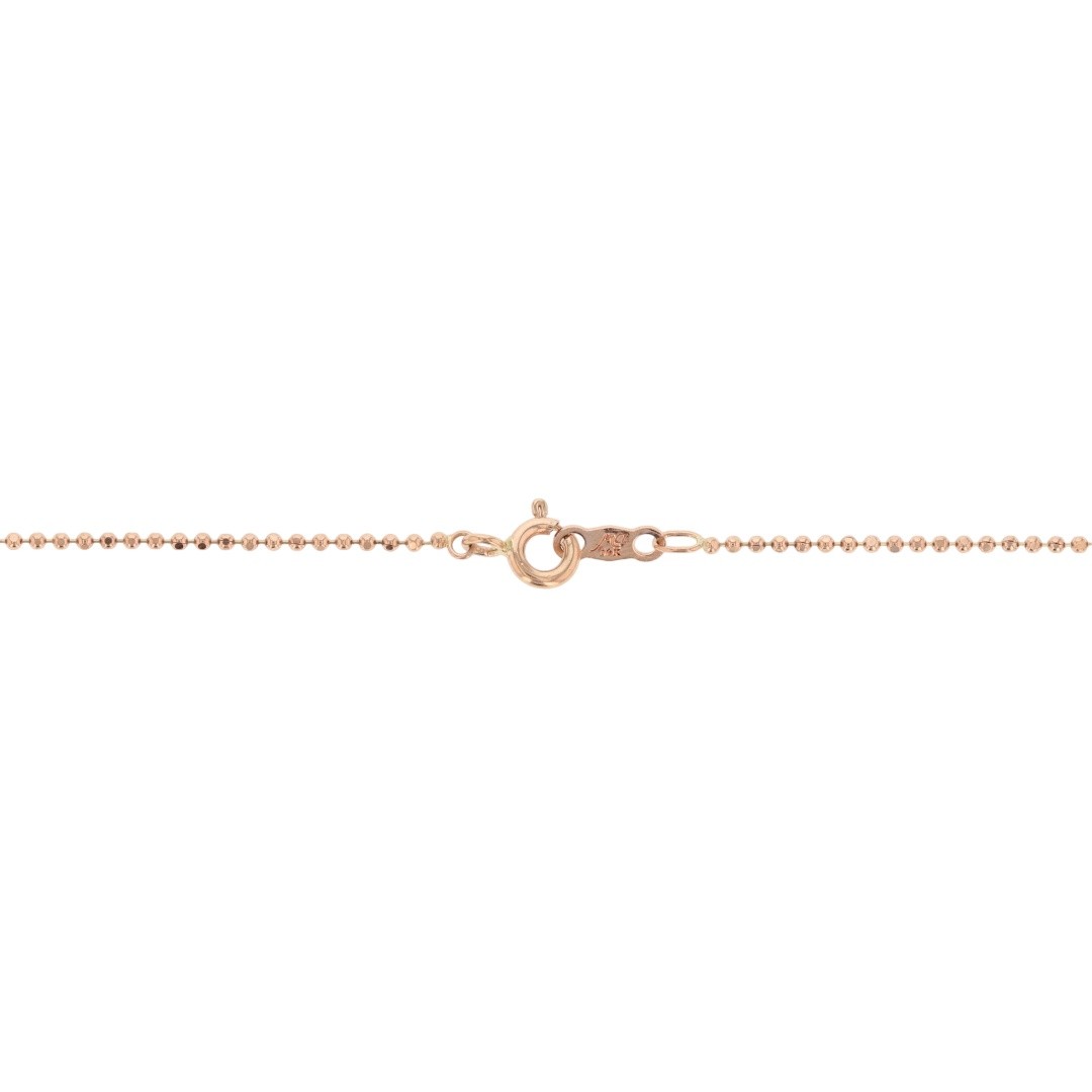Michael Anthony Mini Heart Slide Pendant 18″ Necklace 14k Rose Gold 2.73 Grams