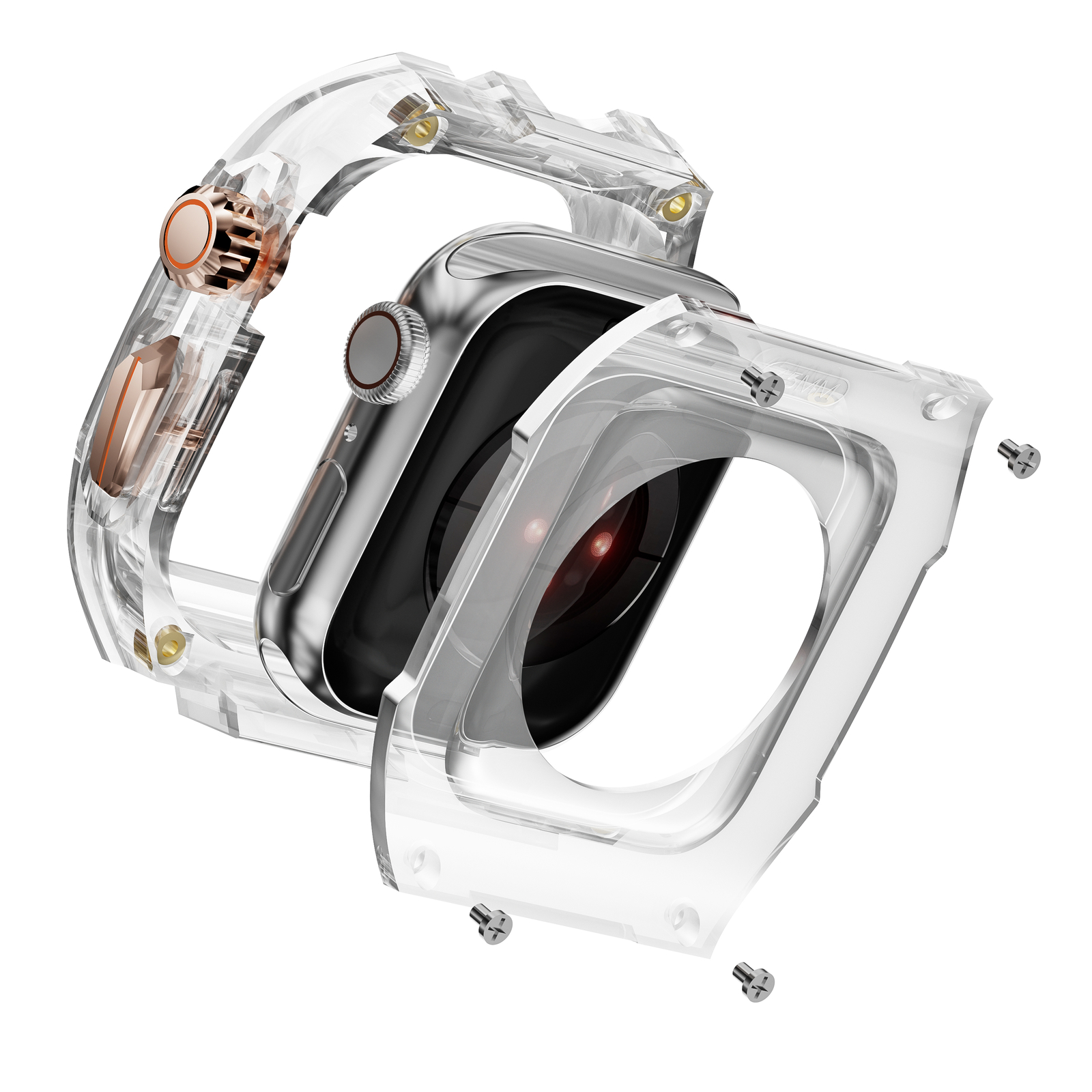 For Apple Watch 10/9/8/7/6/5/4 Ultra iWatch Band Strap TPU + PC Case 40/45/49mm