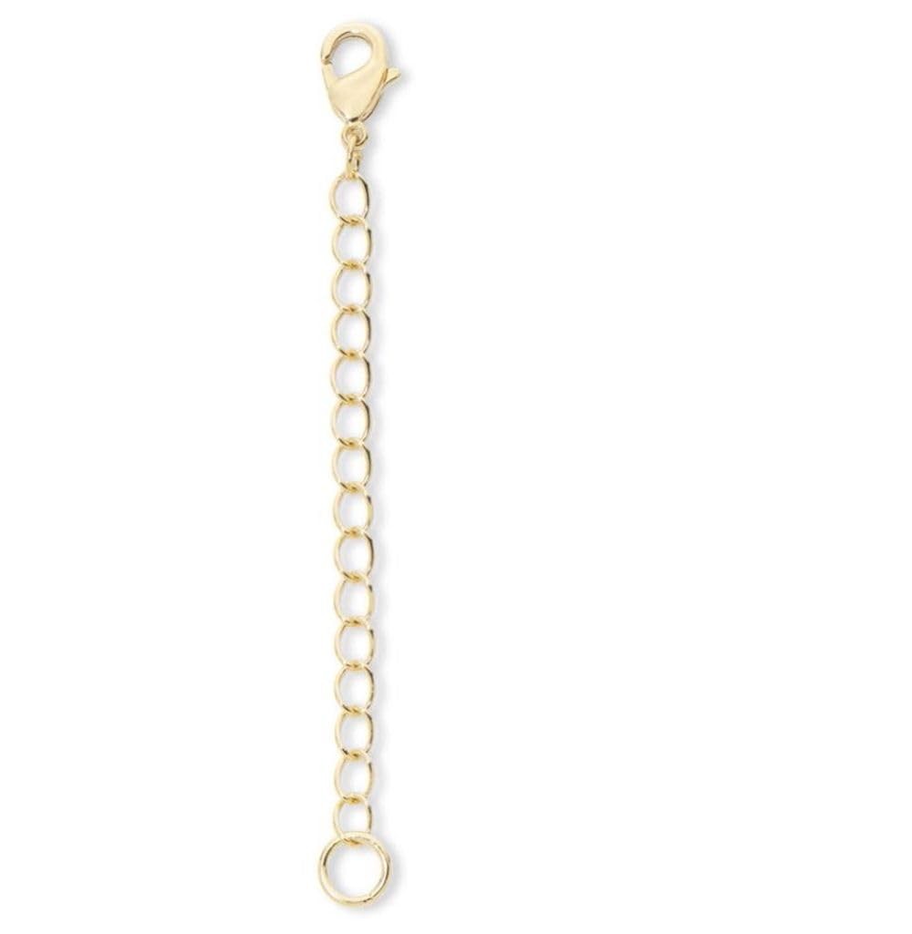 3pcs Adabele Real Gold Sterling Silver Chain Extender Clasp 2″ 4″ 6 inch