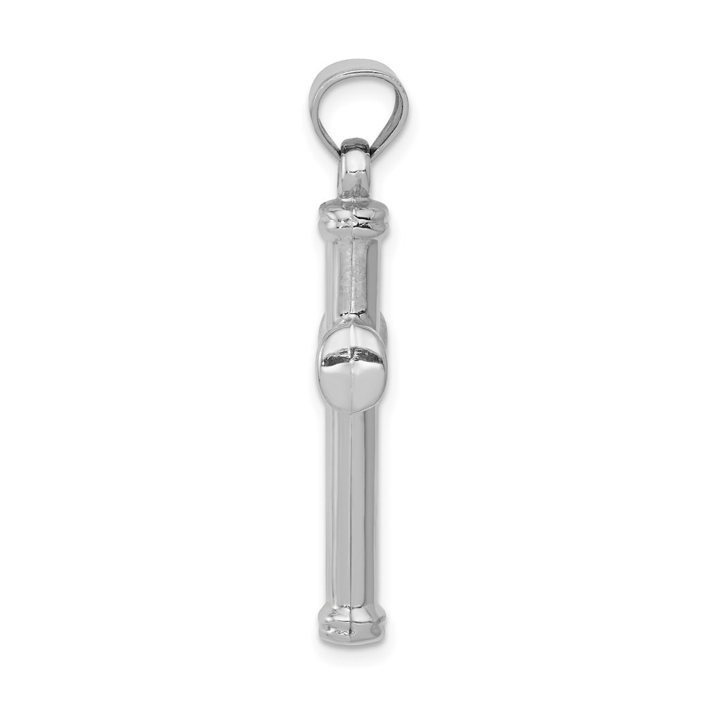 14k White Gold Polished Cross Pendant 1.22g, L-35.5mm, 19.2mm for Mom