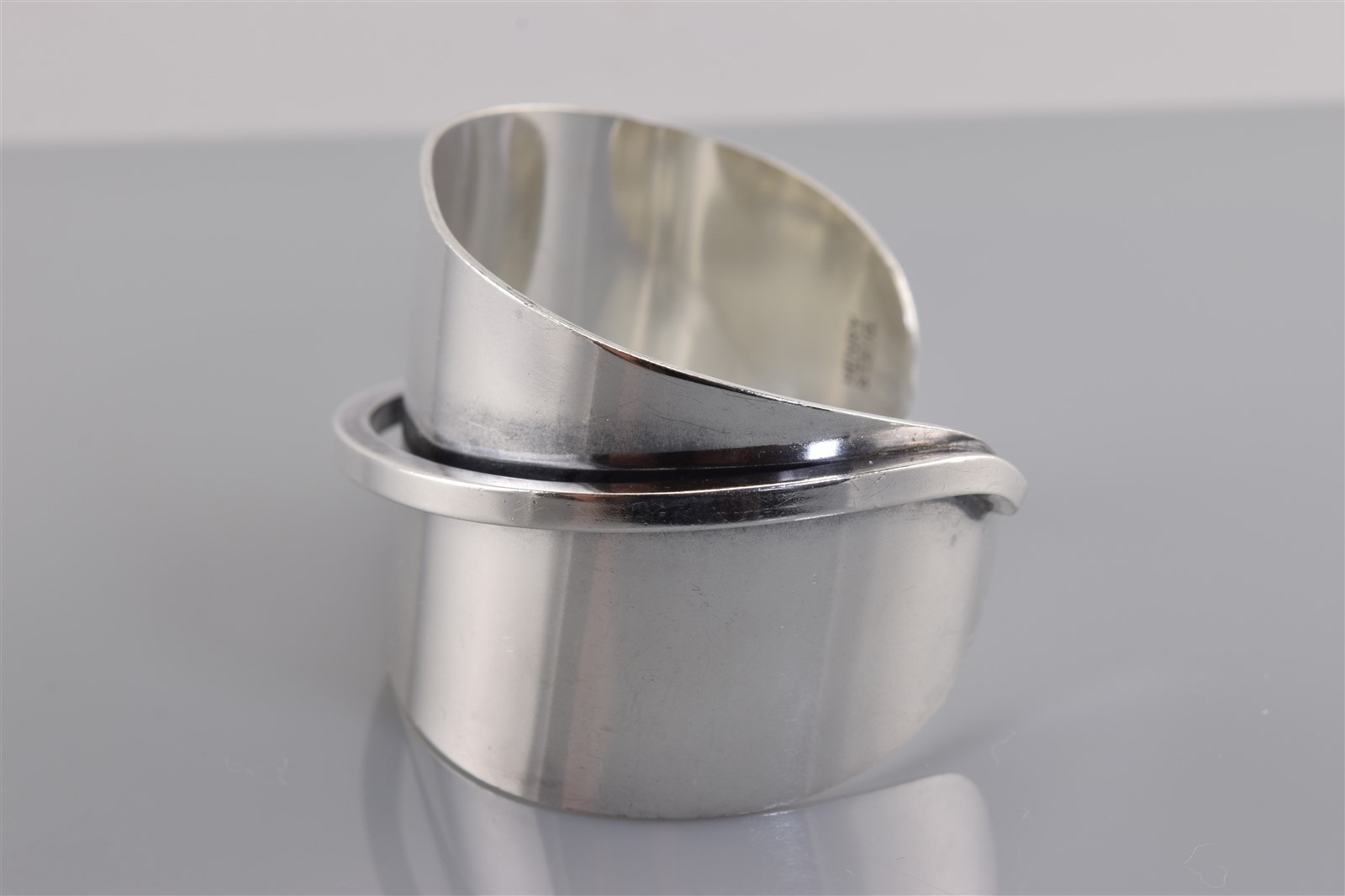 RARE Henry STEIG Sterling Silver Modernist Statement Cuff 925 Bracelet 50g 6.5″