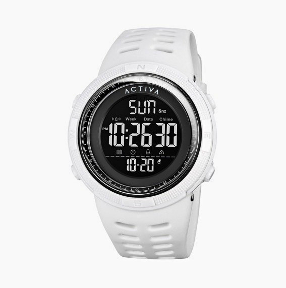 Activa Summit X Invicta Men’s 50mm Digital Quartz Alarm Date White w/ Box