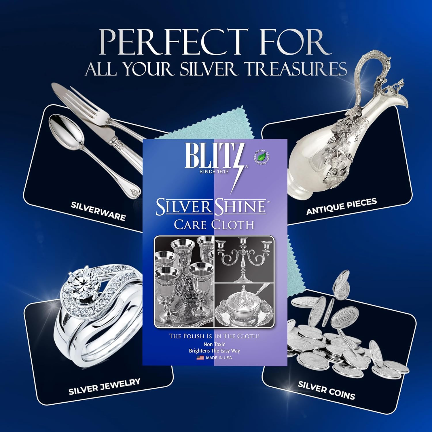 Silver Care Silver Polishing Cloth