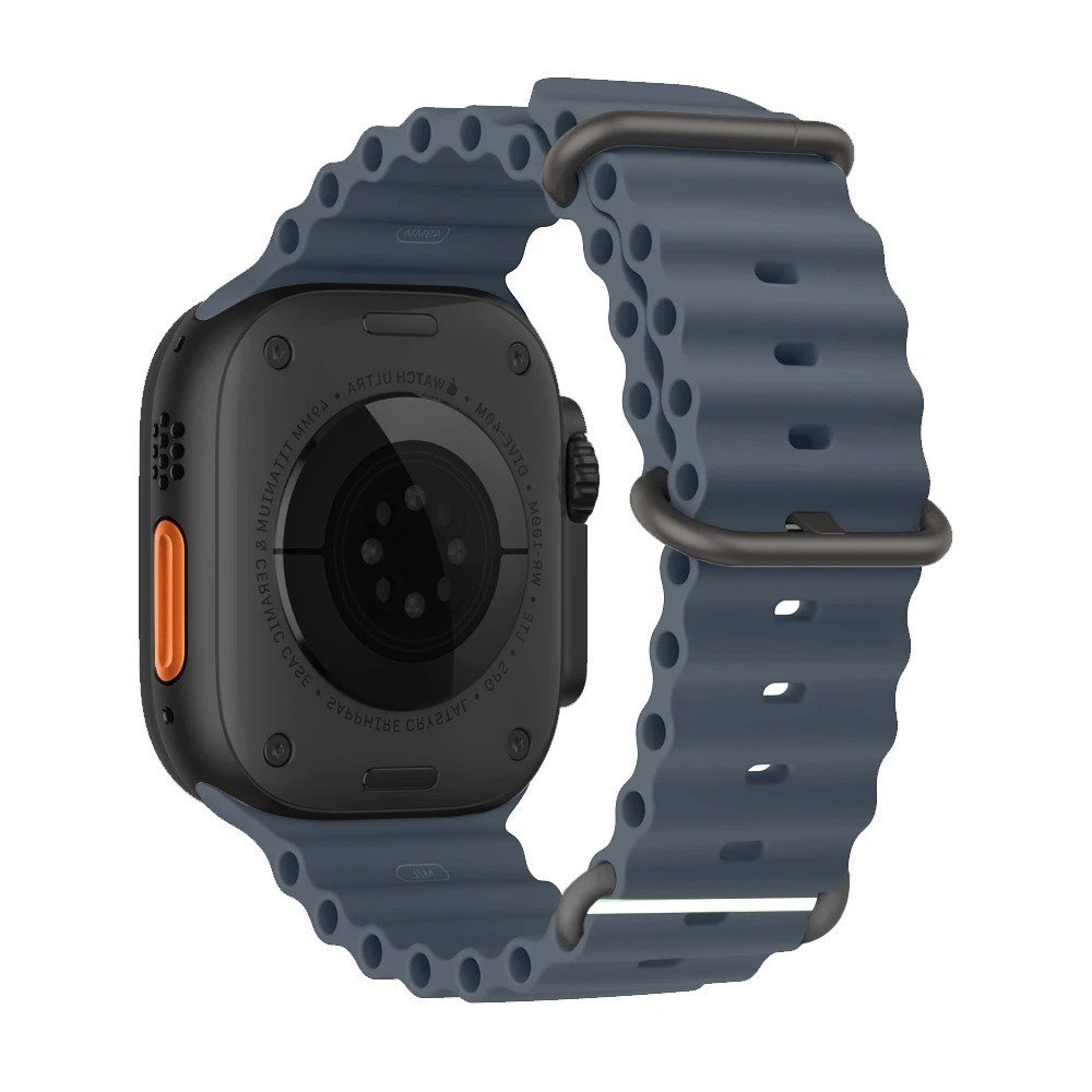 Ocean Band for Apple Watch Ultra 3/11/10/9/8/7/6/SE Silicone Strap Waterproof