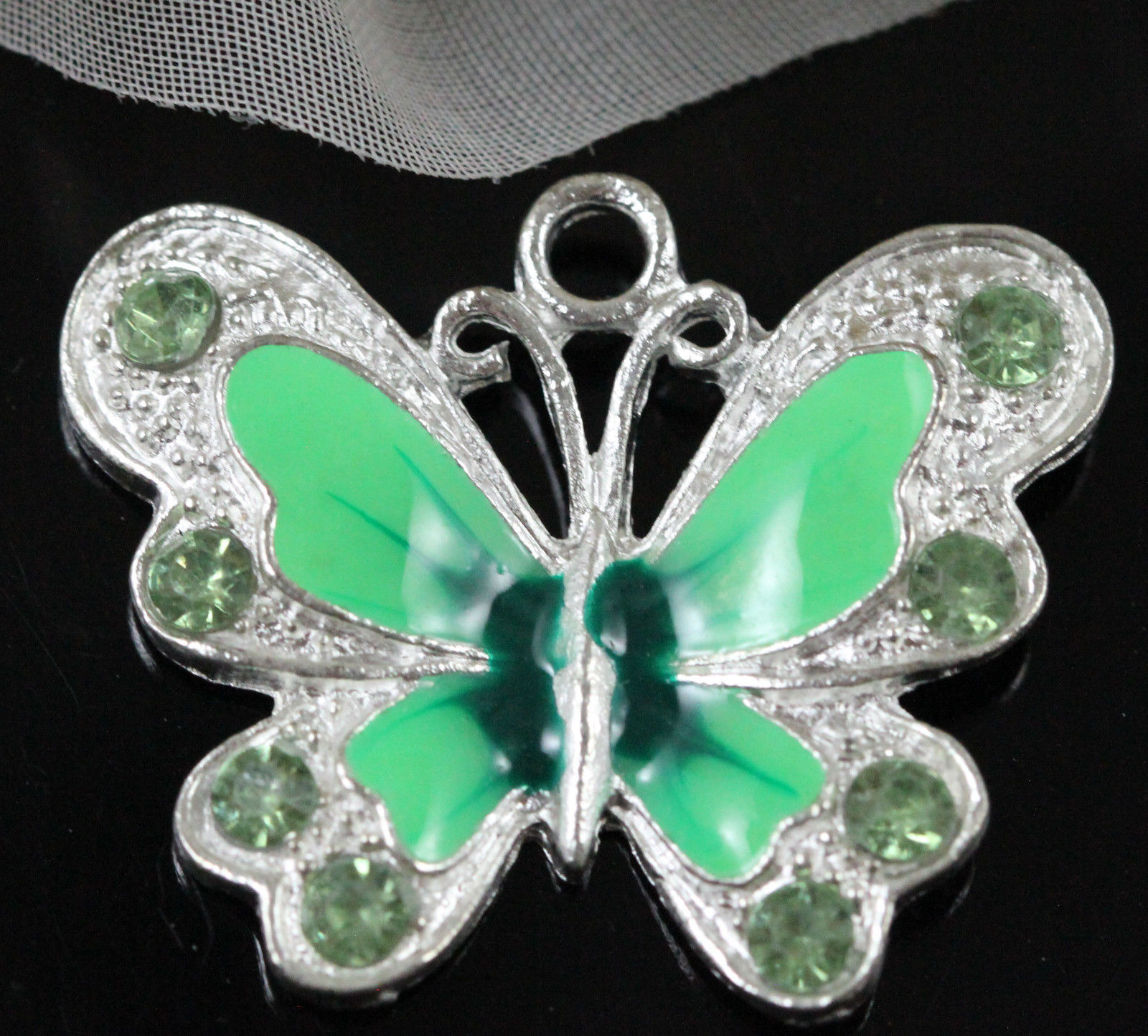 10Pcs Multicoloured Enamel Animal Butterfly Pendant Charms For Necklace 21.5MM