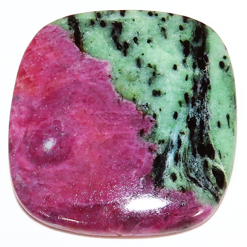156.50 Cts 100% Natural Ruby Zoisite Cushion Cabochon Gemstone 42x46x6 mm PY487