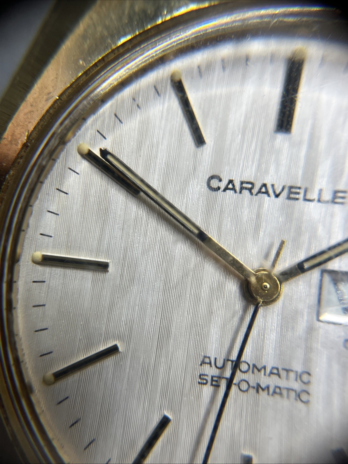 Caravelle Automatic Set-O-Matic Dual Date Wristwatch (015)