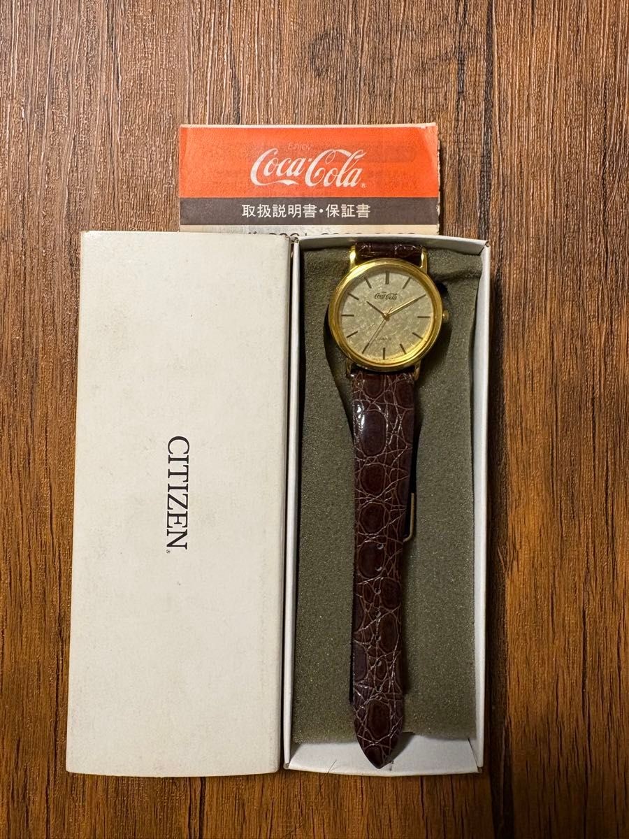 CITIZEN Coca Cola Wristwatch Quartz with Box