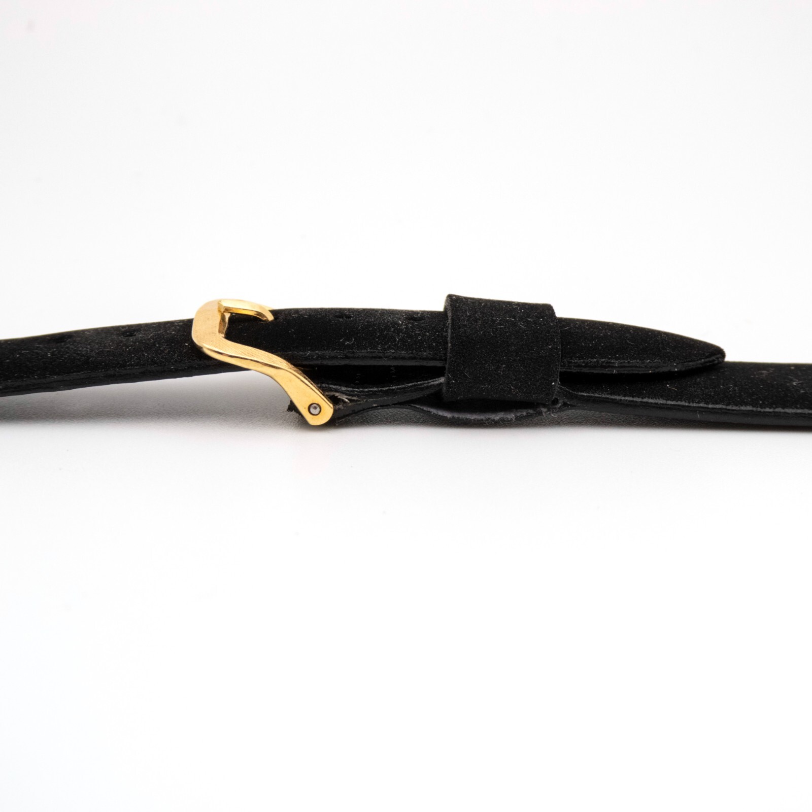 Vintage Kreisler 16.0 mm Corfam wristwatch strap with goldtone tang buckle