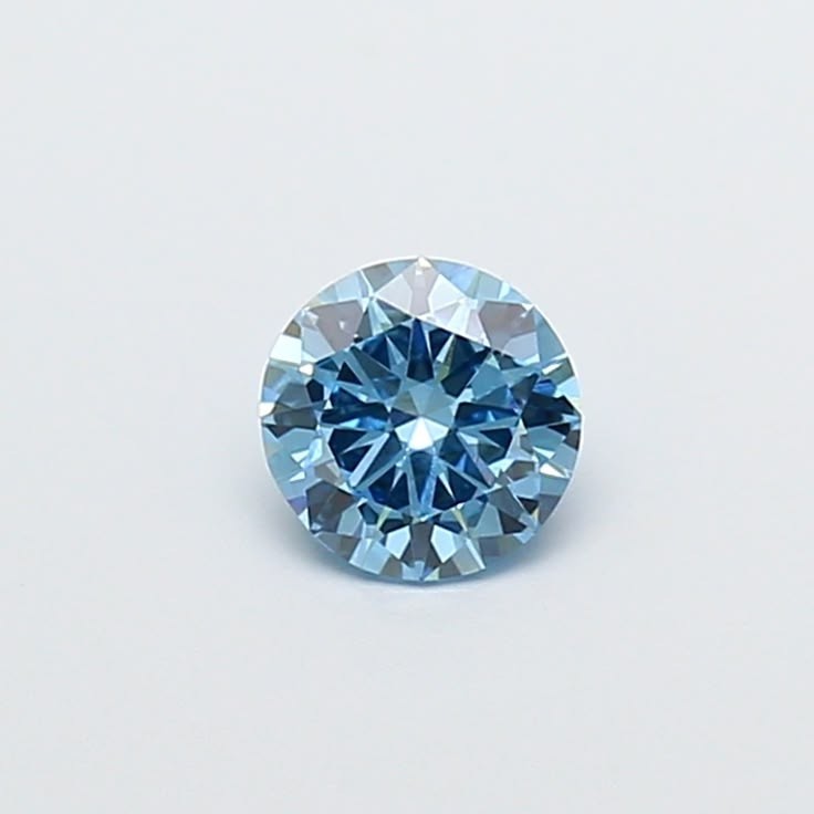 LAB GROWN 3CT BLUE DIAMOND ROUND CUT VVS1 CVD LOOSE CERTIFIED GEM