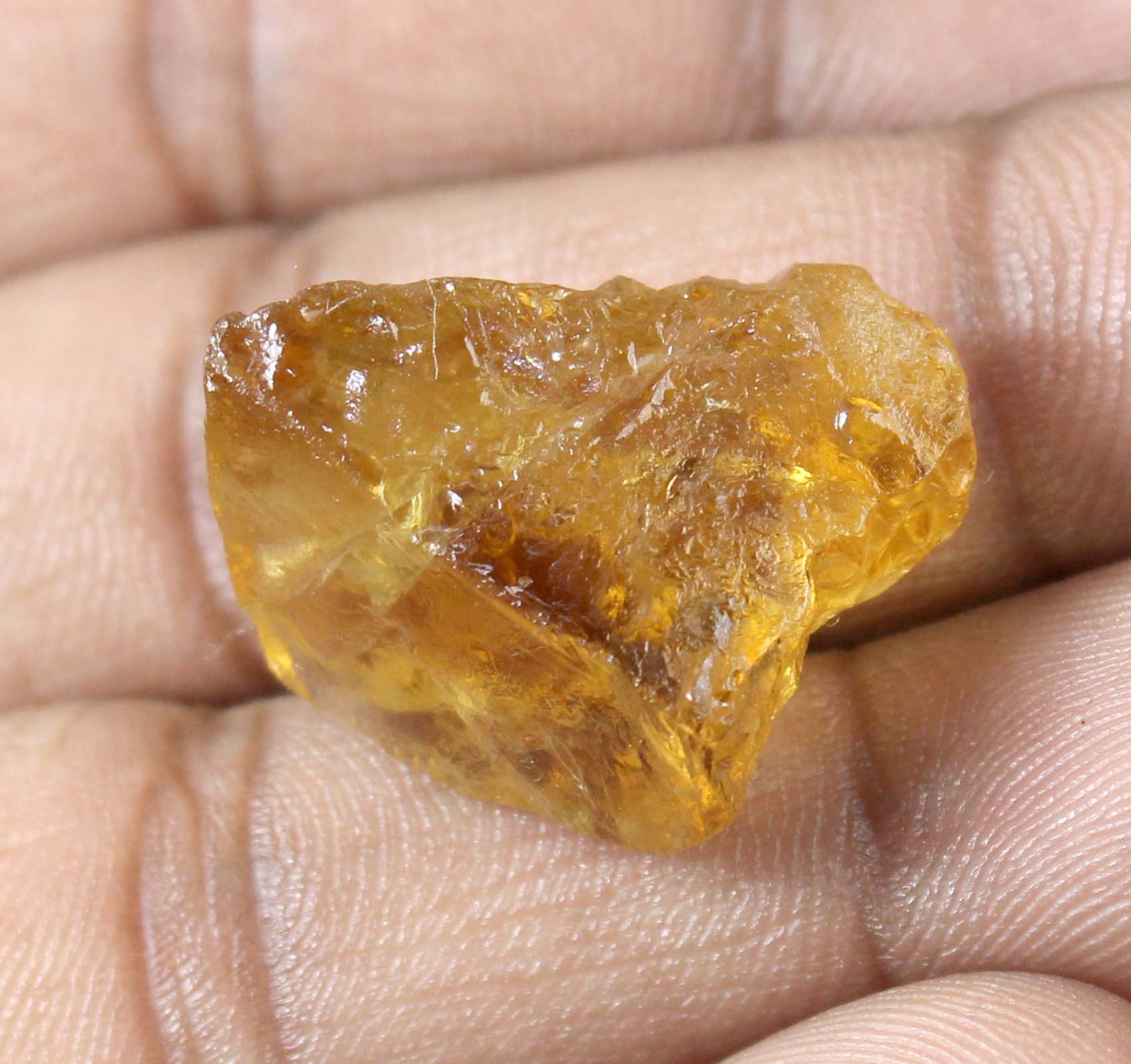 Yellow Grossular Garnet 26.75 Ct Natural Gemstone Rough Certified T37043